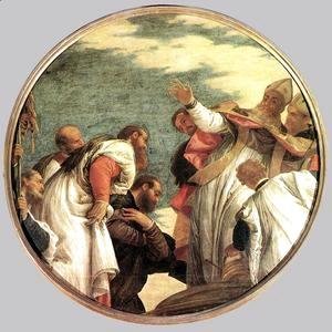 Paolo Veronese (Caliari) - The People of Myra Welcoming St. Nicholas c. 1582