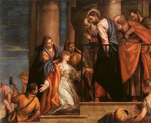 Paolo Veronese (Caliari) - Christ and the Woman with the Issue of Blood 1565-70