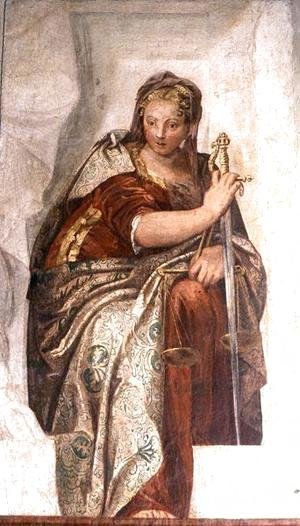 Paolo Veronese (Caliari) - Justice, from the walls of the sacristy