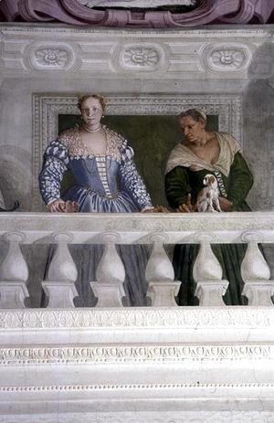 Paolo Veronese (Caliari) - Members of the Barbaro Household, from the Sala di Olimpo, c.1561