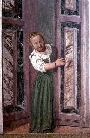 Paolo Veronese (Caliari) - Child at the Door, from the Sala a Crociera, c.1561