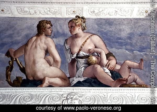 Apollo and Venus, from the Sala di Bacco, c.1561