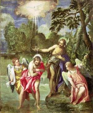 Paolo Veronese (Caliari) - The Baptism of Christ, c.1580-88