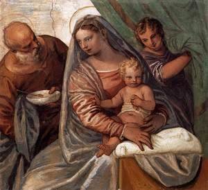 Paolo Veronese (Caliari) - The Holy Family (Madonna della pappa)
