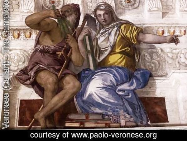 Paolo Veronese (Caliari) - Saturn (Time) and Historia