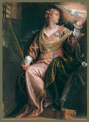 Saint Catherine of Alexandria in Prison ca 1580