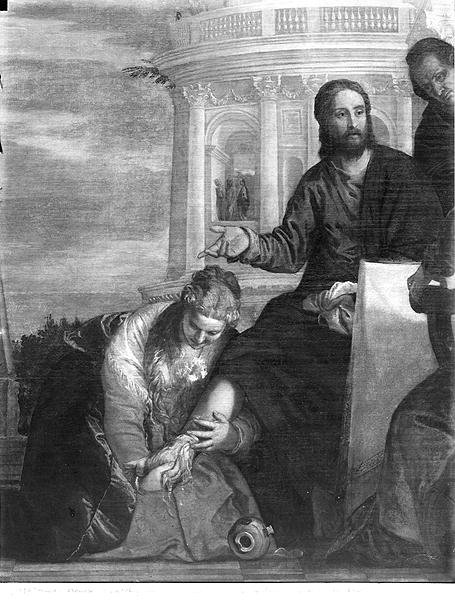 The Meal at the House of Simon the Pharisee, detail of the central part, 1570