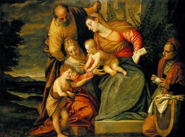 The Holy Family with St. Elizabeth and John the Baptist
