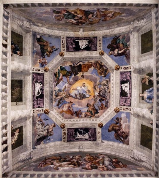 Ceiling of the Sala dell'Olimpo