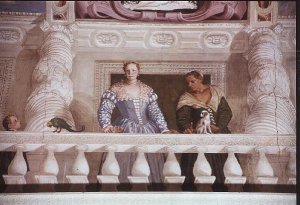 Villa Barbaro. Lady and Nurse on the Balcony