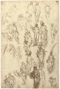 Studies of Mercury, Venus, Cupid and Saturn and other figures