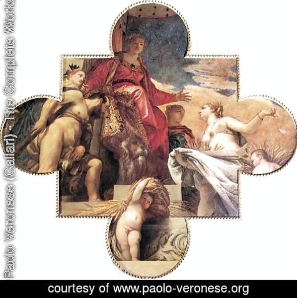 Paolo Veronese (Caliari) - Ceres Renders Homage to Venice 1575