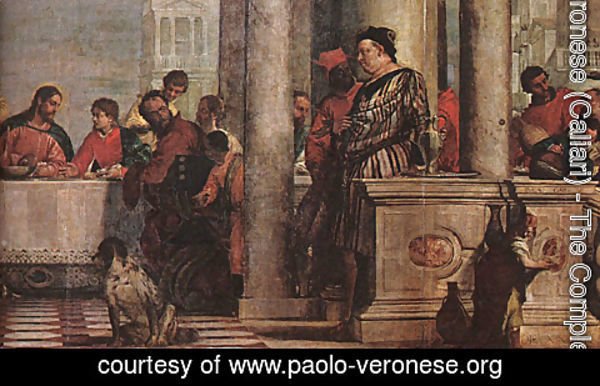 Paolo Veronese (Caliari) - Feast in the House of Levi (detail) 1573