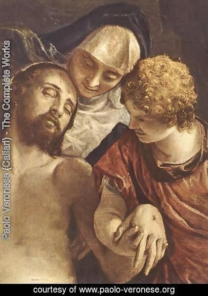 Paolo Veronese (Caliari) - Pieta (detail) 1576-82