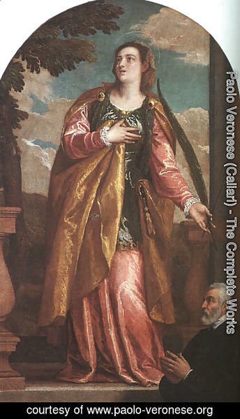 St. Lucy and a Donor c. 1580