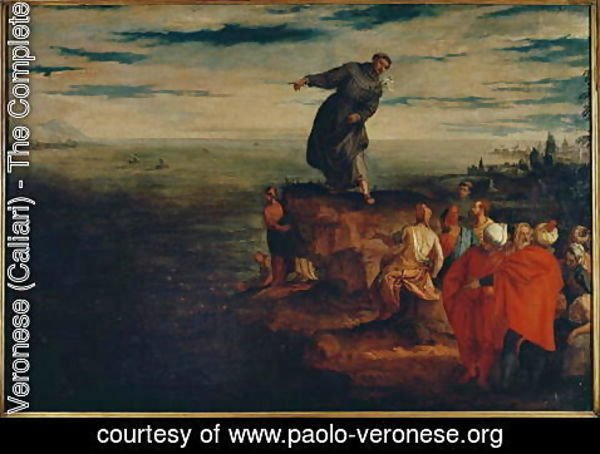Paolo Veronese (Caliari) - St. Anthony Preaching to the Fish, c.1580