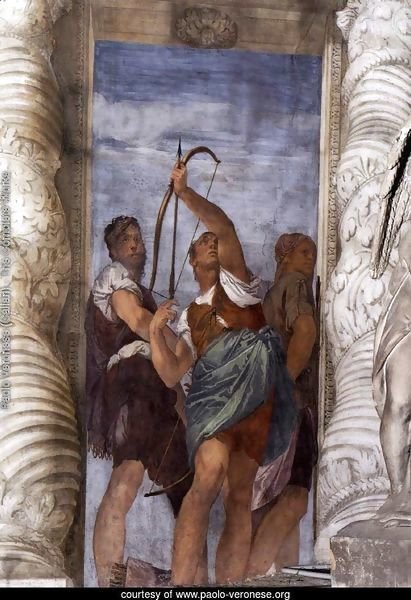 Three Archers, detail from the Martyrdom of St. Sebastian