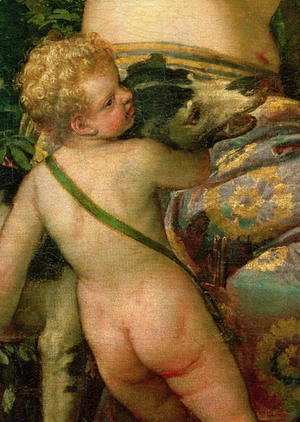 Cupid, detail from Venus and Adonis, 1580