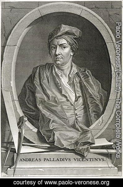 Paolo Veronese (Caliari) - Andrea Palladio 1508-80 engraved by Bernard Picart 1673-1733 1716