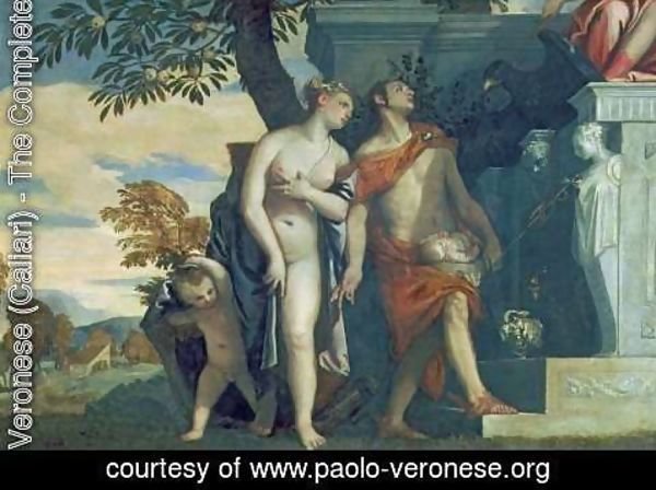 Paolo Veronese (Caliari) - Venus and Mercury presenting her son Anteros to Jupiter