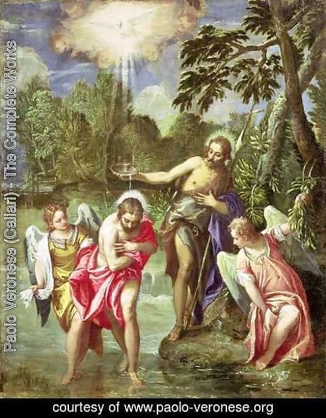 Paolo Veronese (Caliari) - The Baptism of Christ, c.1580-88