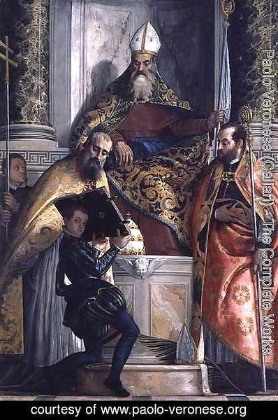 Paolo Veronese (Caliari) - St. Anthony Abbot with St. Cornelius, St. Cyprian and a Page