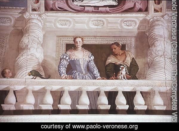 Villa Barbaro. Lady and Nurse on the Balcony