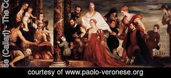 Paolo Veronese (Caliari) - The Adoration of the Virgin by the Coccina Family