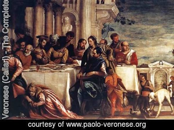 Paolo Veronese (Caliari) - Feast at the House of Simon (detail)