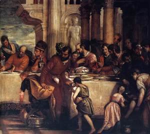 Paolo Veronese (Caliari) - Feast at the House of Simon (detail) 3