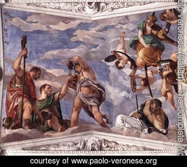 Paolo Veronese (Caliari) - Bacchus, Vertumnus and Saturn