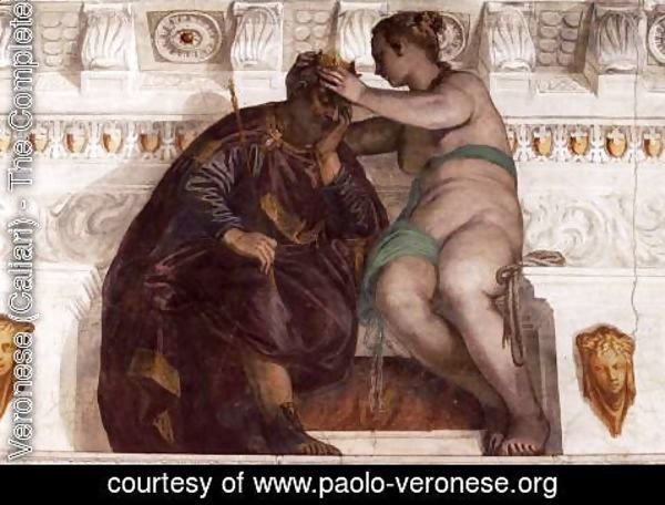 Paolo Veronese (Caliari) - Chance Crowning a Sleeping Man