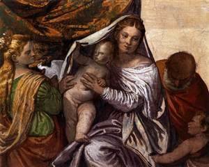 Paolo Veronese (Caliari) - Holy Family with St Catherine and the Infant St John