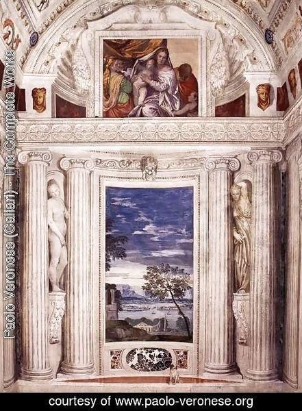Paolo Veronese (Caliari) End wall of the Stanza del Cane Painting ...