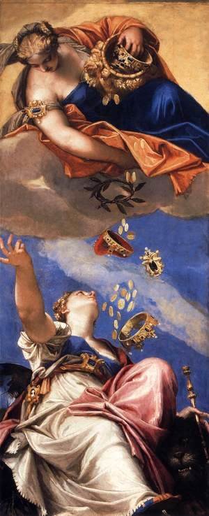 Paolo Veronese (Caliari) - Juno Showering Gifts on Venetia