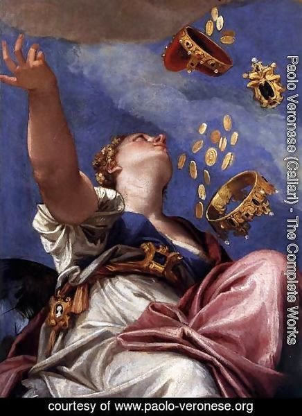 Paolo Veronese (Caliari) - Juno Showering Gifts on Venetia (detail)