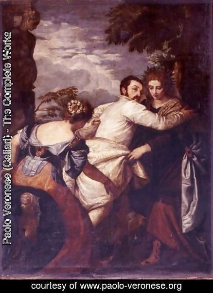 Paolo Veronese (Caliari) - A Poet Choosing Virtue Over Vice Or The Choice Of Hercules