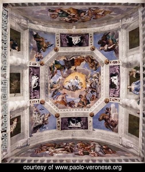Paolo Veronese (Caliari) - Ceiling of the Sala dell'Olimpo
