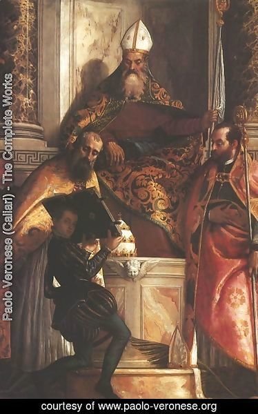 Paolo Veronese (Caliari) - Saints Anthony, Cornelius and Cyprian (L santi Antonio, Cornelio e Cipriano)