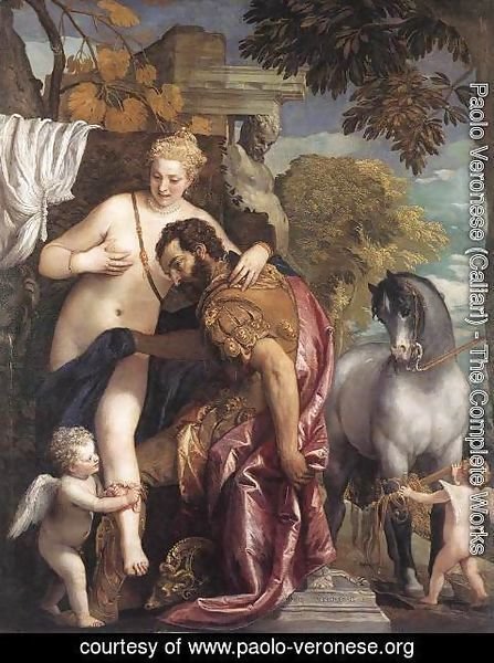 Paolo Veronese (Caliari) - Mars and Venus (Marte e Venere incatenati da Amore)